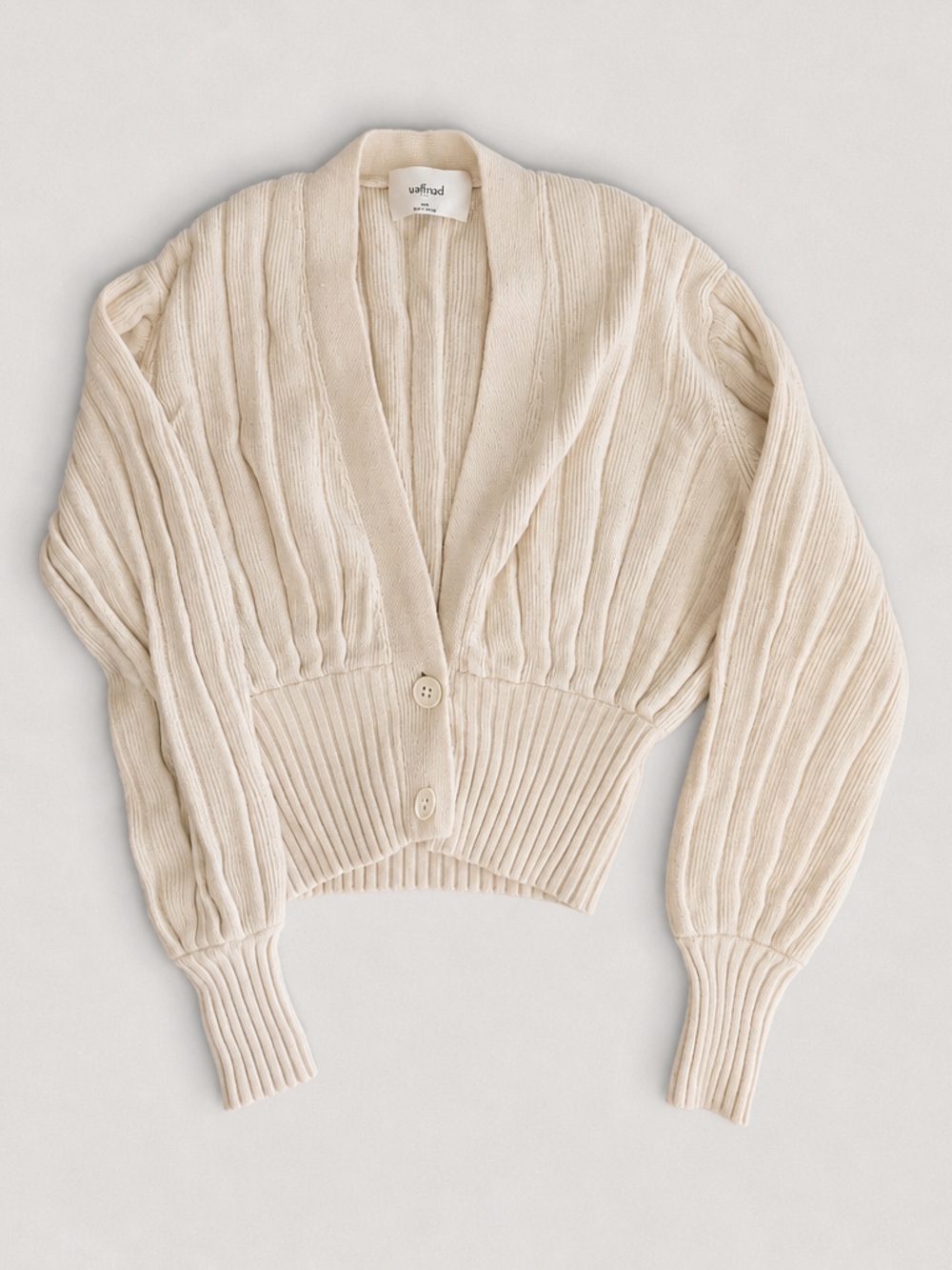 Wilfred Merino Wool Blend Ribbed Cropped Cardigan XXS